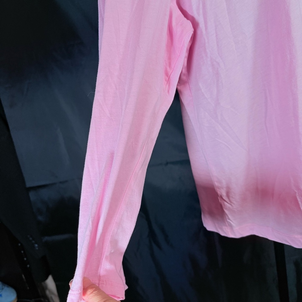 Nautica Light Pink Long Sleeve Tee 1X NWT - Picture 6 of 9